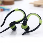 Wholesale Ear Hook Wireless Bluetooth Stereo Sports Headset BT9 (Black Green)